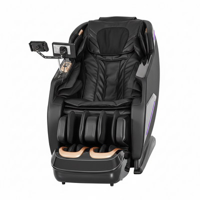 4D Massage Chairs Full Body,Zero Gravity Sl-Track Shiatsu Massage Chair Recliner,Core Heating,20 Massage Techniques,Deep Yoga Stretch,Foot Rollers, Ai Voice,Touch Screen,Wireless Charging