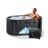 Cold Plunge Tub Designed for Recovery, 248 Gallon Capacity, 1 HP Chiller, WiFi Control, Water Treatment Kit