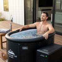 Cold Plunge Tub, 248 Gallon, 1 Horsepower, Heavy-Duty Ice Bath Tub for Athletes with Hot & Cold, Portable Inflatable Plunge Chiller with Water Treatment Kit, Immersion Therapy, Wifi (Black, 1 Set) — Lifestyle