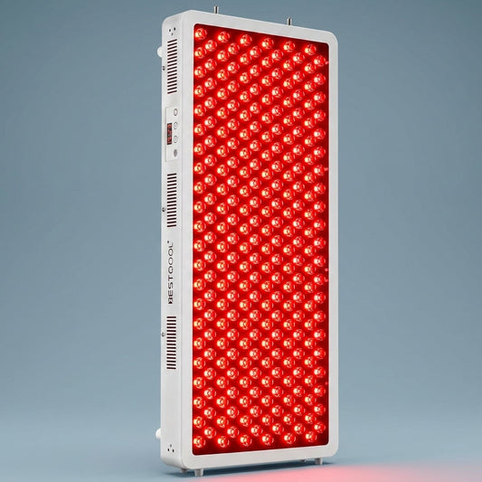 Red Light Therapy Panel, 4 Wavelengths Full Body Infrared Light Therapy, 300 Elite Grade Dual Chip Leds, FSA-HSA Red Light Device at Home, Ideal for Body, Face. Modular Design. — Studio Shot