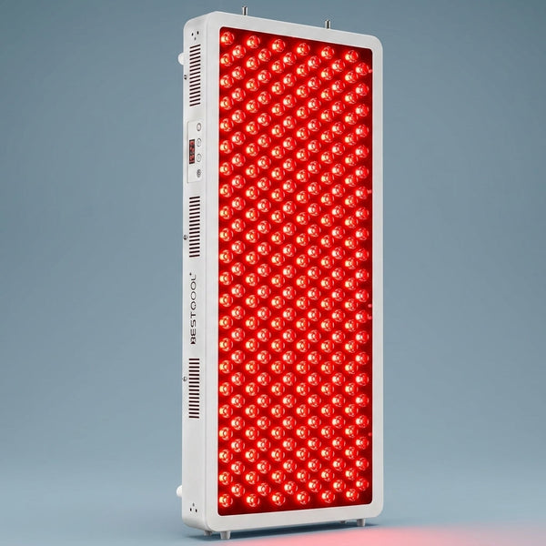 Red Light Therapy Panel, 4 Wavelengths Full Body Infrared Light Therapy, 300 Elite Grade Dual Chip Leds, FSA-HSA Red Light Device at Home, Ideal for Body, Face. Modular Design. — Studio Shot