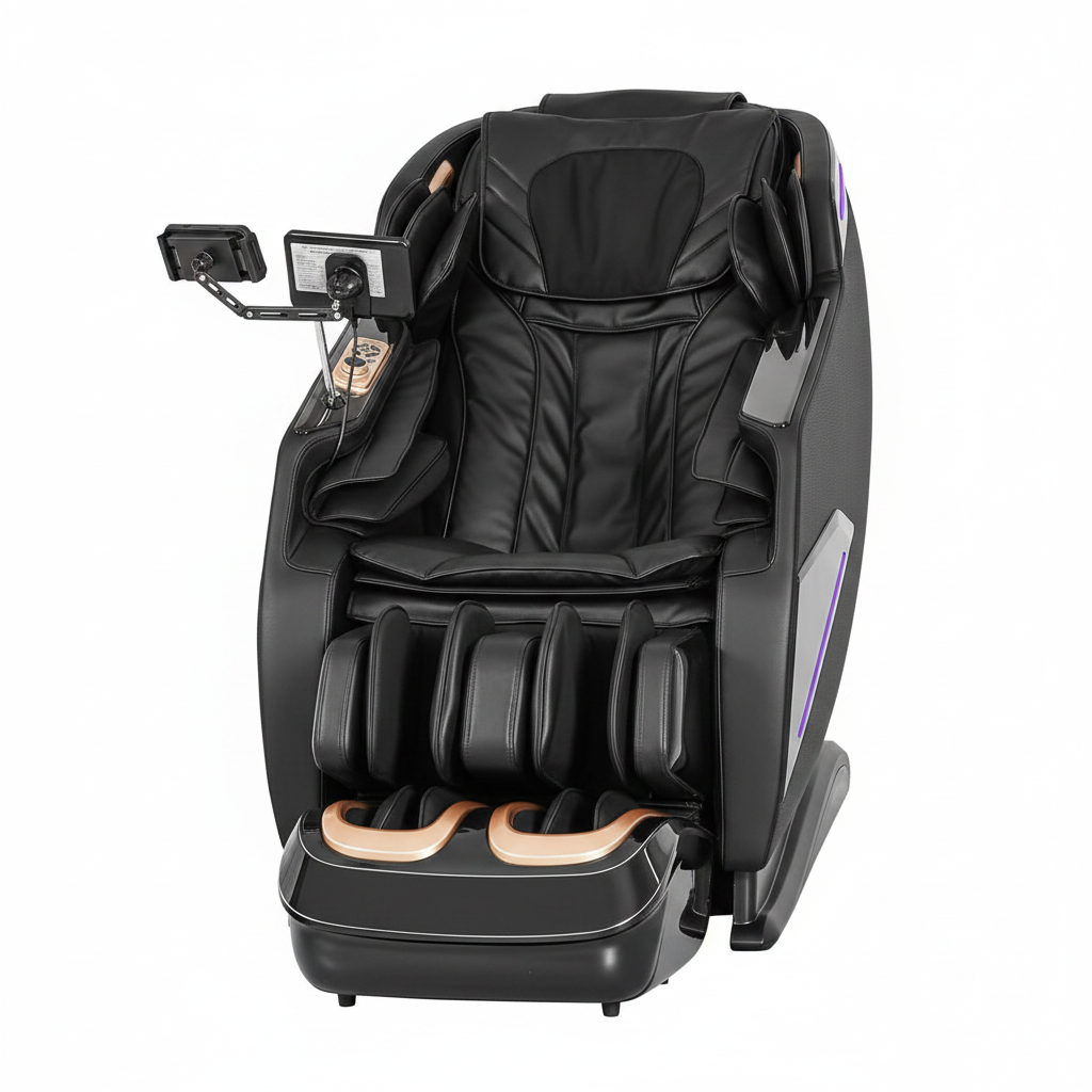 4D Massage Chairs Full Body,Zero Gravity Sl-Track Shiatsu Massage Chair Recliner,Core Heating,20 Massage Techniques,Deep Yoga Stretch,Foot Rollers, Ai Voice,Touch Screen,Wireless Charging