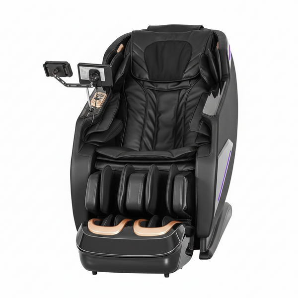 4D Massage Chairs Full Body,Zero Gravity Sl-Track Shiatsu Massage Chair Recliner,Core Heating,20 Massage Techniques,Deep Yoga Stretch,Foot Rollers, Ai Voice,Touch Screen,Wireless Charging